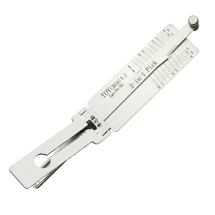 TOY2014 V.2 toyota 4 track Lishi 3 in 1 decode and lockpickTOY2014 V.2 toyota 4 track Lishi 3 in 1 decode and lockpick