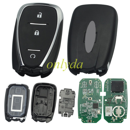 original Chevrolet keyless go  3 button remote key with 433.92MHZ with 4A chip
