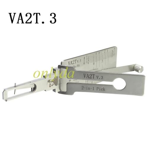 MOQ 20pcs Aftermarket ODM(Customize) High quality  2 in 1 tools，VA2T-Citron  3-IN-1 Lock pick, for ignition lock, door lock, and decoder,   used for Peugeot 307,408