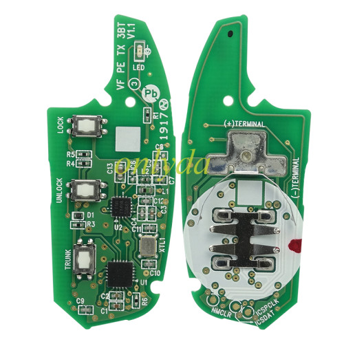 For HYUNDAI GRAND I10  434 MHZ 3BUTTON PN:95430-K6700 8A chip original 95% new