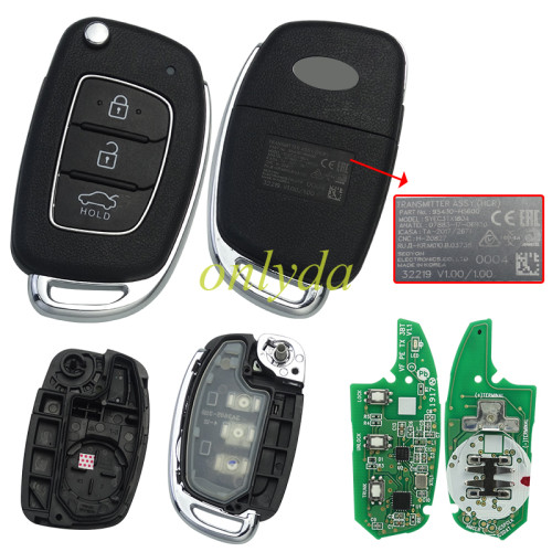 For HYUNDAI GRAND I10  434 MHZ 3BUTTON PN:95430-K6700 8A chip original 95% new