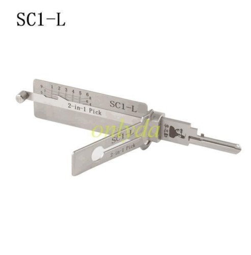 MOQ 20pcs Aftermarket ODM(Customize) High quality  2 in 1 tools，SC1-L  2 in 1 decode and lockpick for Schlage Residential Lock