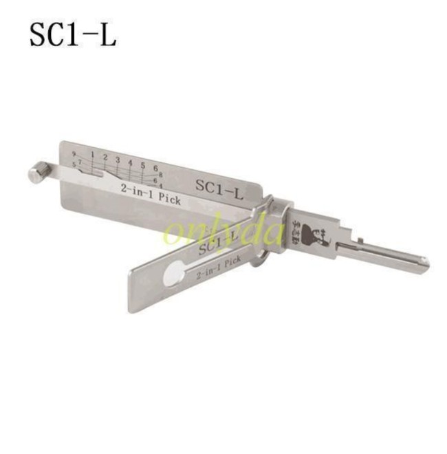 MOQ 20pcs Aftermarket ODM(Customize) High quality 2 in 1 tools,SC1-L 2 in 1 decode and lockpick for Schlage Residential Lock