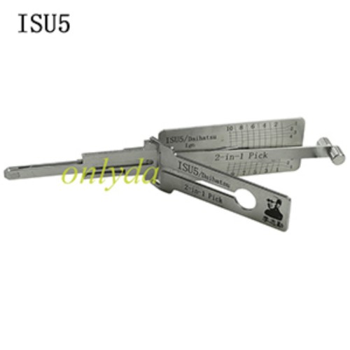 MOQ 20pcs Aftermarket ODM(Customize) High quality  2 in 1 tools，ISU5  2 In 1 lock pick and decoder      only for ignition lock