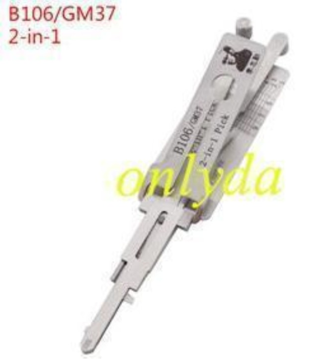 MOQ 20pcs Aftermarket ODM(Customize) High quality  2 in 1 tools，GM37 lock pick and decoder  together  2 in 1 used for  GL8 ,old Regal, Cadillac