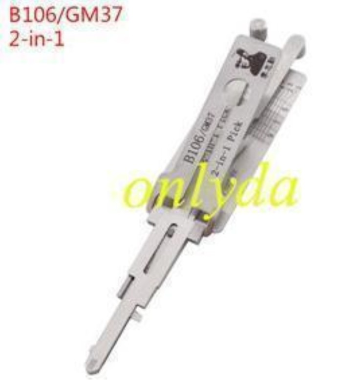 MOQ 20pcs Aftermarket ODM(Customize) High quality  2 in 1 tools，GM37 lock pick and decoder  together  2 in 1 used for  GL8 ,old Regal, Cadillac