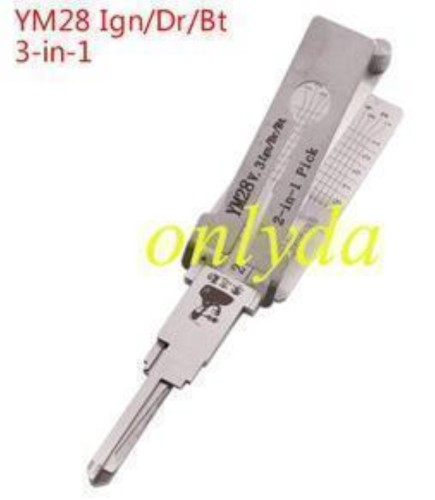 MOQ 20pcs Aftermarket ODM(Customize) High quality  2 in 1 tools，Buick YM28 Car decoder and lockpick combination    used for Opel,Buick