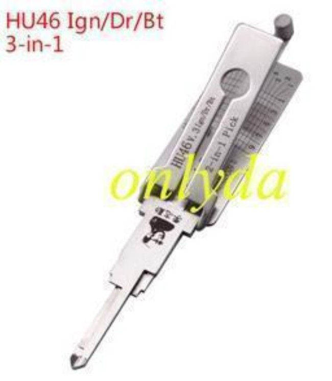MOQ 20pcs Aftermarket ODM(Customize) High quality 2 in 1 tools,Buick HU46 3-IN-1 Lock pick, for ignition lock, door lock, and decoder,! used for Opel, Antara, Sail