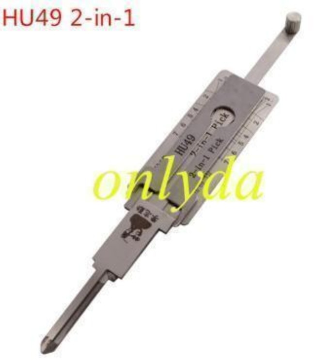 MOQ 20pcs Aftermarket ODM(Customize) High quality 2 in 1 tools,HU49-2-IN-1 Lock pick, for ignition lock, door lock, and decoder,or Jetta Santana B4,golf