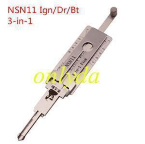 MOQ 20pcs Aftermarket ODM(Customize) High quality  2 in 1 tools，NSN11-Nissan lock pick and decoder  together  3 in 1    used for Nissan Infiniti Subaru   Kia Ford GMC