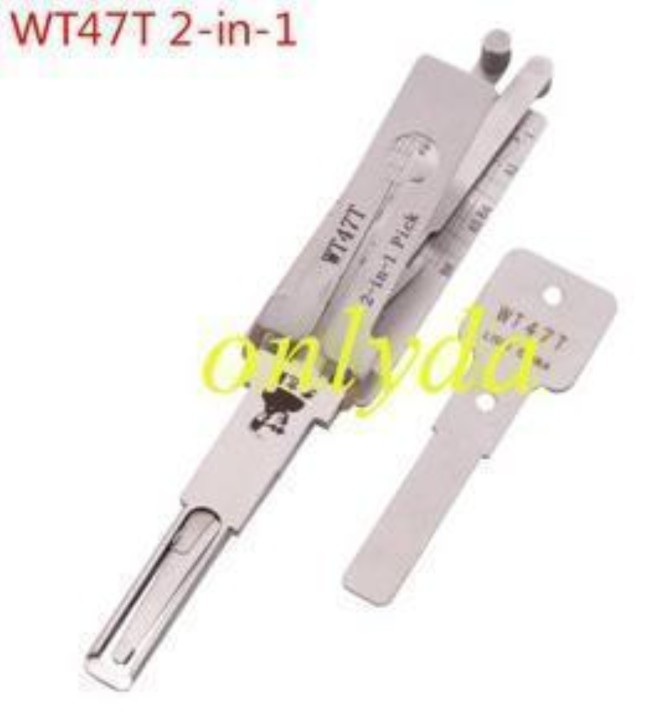 MOQ 20pcs Aftermarket ODM(Customize) High quality 2 in 1 tools, WT47T lock pick and decoder together 2 in 1 used for BAIHC New SAAB