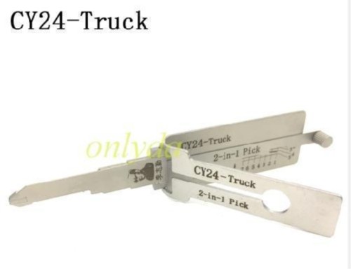 MOQ 20pcs Aftermarket ODM(Customize) High quality  2 in 1 tools，Chrysler CY24-truck 2 In 1  lock pick and decoder