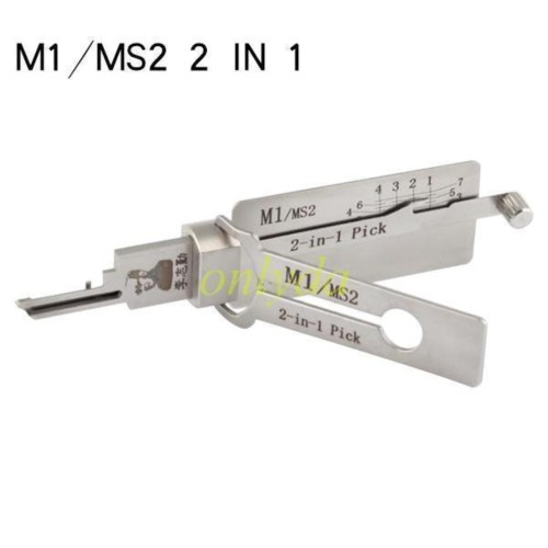 MOQ 20pcs Aftermarket ODM(Customize) High quality  2 in 1 tools，M1/MS2  2 in 1 decode and lockpick for Master Residential Lock