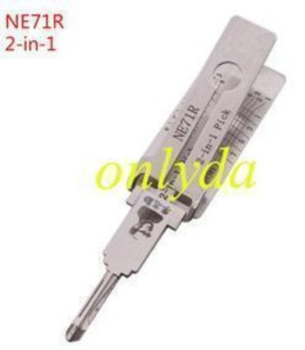 MOQ 20pcs Aftermarket ODM(Customize) High quality  2 in 1 tools， Australian Honda NE71R lock pick and decoder  together  2 in 1 used for Australia car Honda series