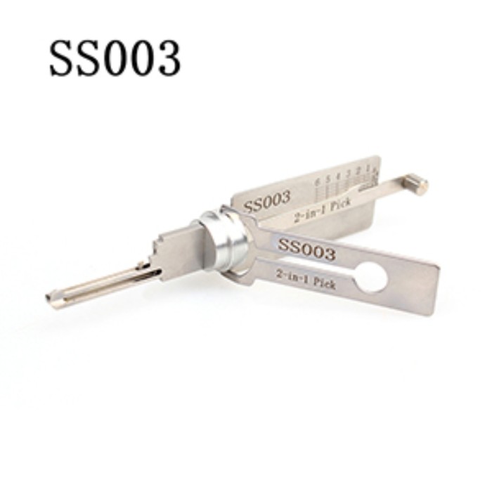 MOQ 20pcs Aftermarket ODM(Customize) High quality  2 in 1 tools，SS003 Left Side 2-in-1 Locksmith Tool For Italy ISEO lock