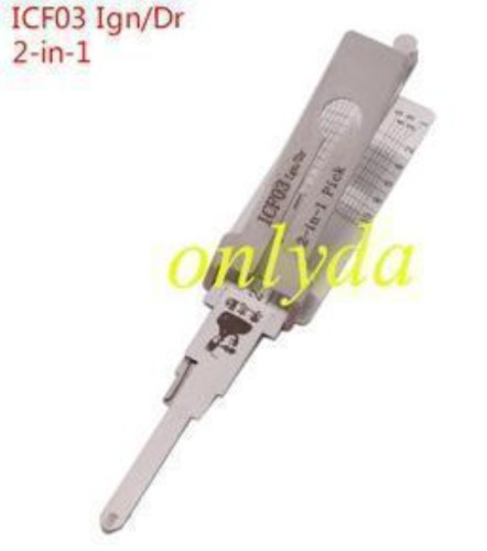 MOQ 20pcs Aftermarket ODM(Customize) High quality  2 in 1 tools，ICF03 2 in 1 lockpick and decoder genuine