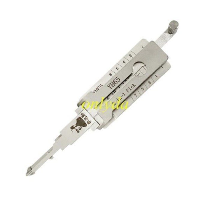 MOQ 20pcs Aftermarket ODM(Customize) High quality  2 in 1 tools，YH65  2 in 1 decode and lockpick for yamaha Motorcycle key