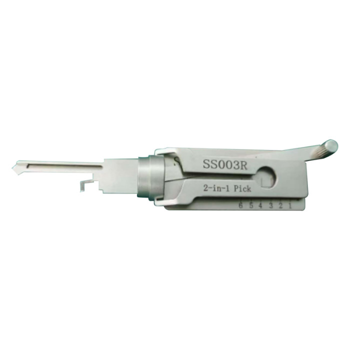 MOQ 20pcs Aftermarket ODM(Customize) High quality  2 in 1 tools，SS003R Left Side 2-in-1 Locksmith Tool For Italy ISEO lock
