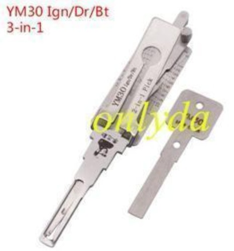 MOQ 20pcs Aftermarket ODM(Customize) High quality  2 in 1 tools，YM30-SAAB 3-IN-1 Lock pick, for ignition lock, door lock, and decoder,   used for old series  SAAB