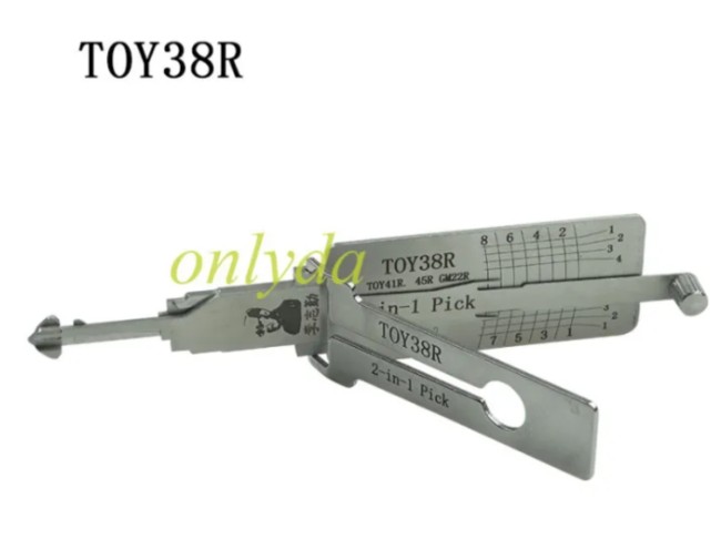 MOQ 20pcs Aftermarket ODM(Customize) High quality 2 in 1 tools,For TOY38R lock pick and decoder together for Daewoo Xiali