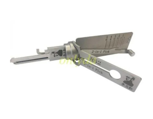 MOQ 20pcs Aftermarket ODM(Customize) High quality  2 in 1 tools，R52  2 in 1 decode and lockpick for Residential Lock