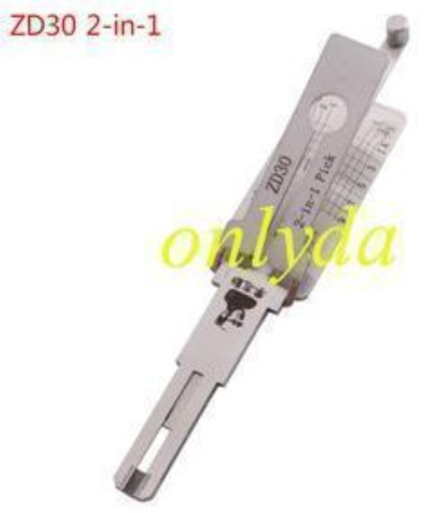 MOQ 20pcs Aftermarket ODM(Customize) High quality 2 in 1 tools,ZD30 Ducati motorcycle 2 in 1 lockpick and decoder genuine