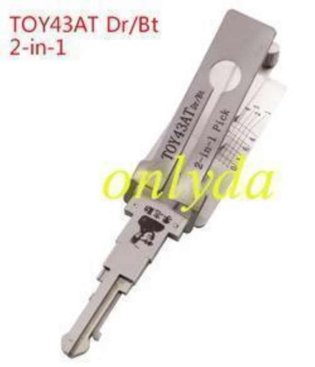 MOQ 20pcs Aftermarket ODM(Customize) High quality 2 in 1 tools,Camry TOY43AT after 2002 year decoder and lockpick combination (Toyota TR47) used for Toyota Camry, Corolla, Corolla