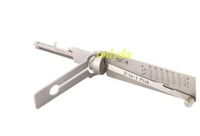 MOQ 20pcs Aftermarket ODM(Customize) High quality  2 in 1 tools，For SC4  2 in 1 decode and lockpick for Schlage Residential Lock