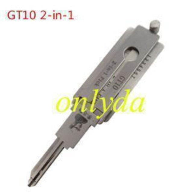 MOQ 20pcs Aftermarket ODM(Customize) High quality 2 in 1 tools, iveco GT10 lock pick and decoder together 2 in 1 used for Iveco