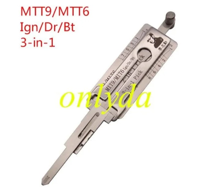 MOQ 20pcs Aftermarket ODM(Customize) High quality 2 in 1 tools,MIT9 decoder and lockpick 2 in 1 Cupid Super tool for Mitsubishi