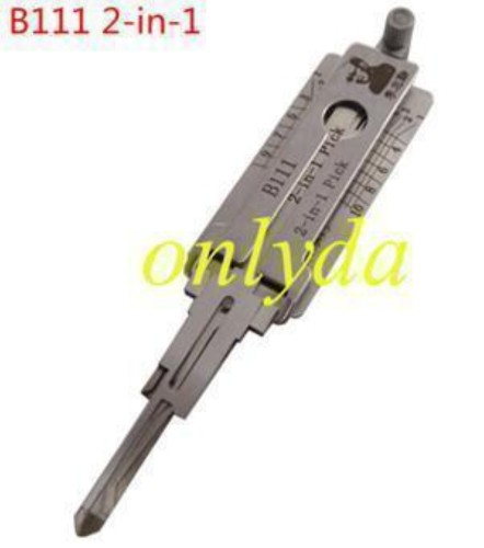 MOQ 20pcs Aftermarket ODM(Customize) High quality  2 in 1 tools，B111 2 In 1  lock pick and decoder used for GMC、Hummer