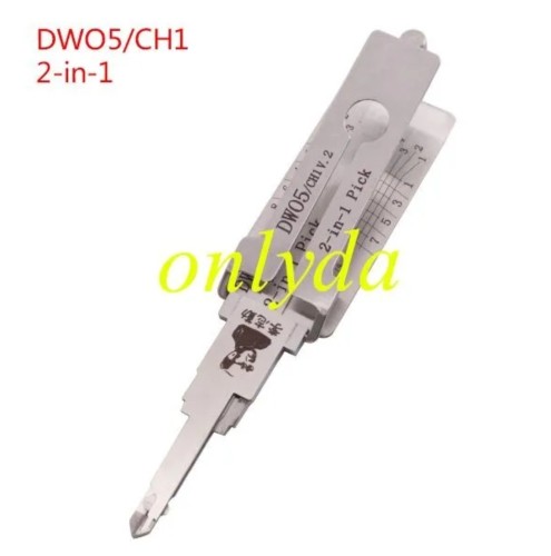 MOQ 20pcs Aftermarket ODM(Customize) High quality  2 in 1 tools， DWO5\CH1\Chevrolet 2 in 1