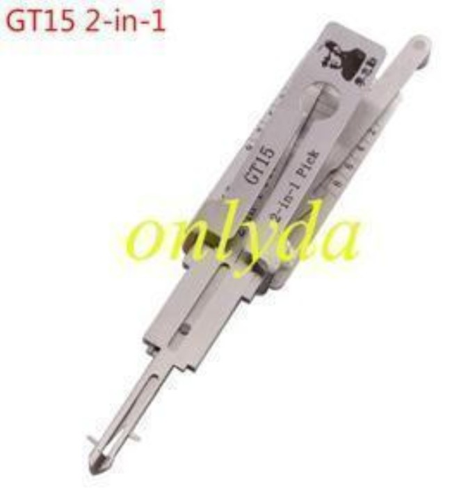 MOQ 20pcs Aftermarket ODM(Customize) High quality 2 in 1 tools,Fiat GT15 2 In 1 lock pick and decoder used for Fiat Palio
