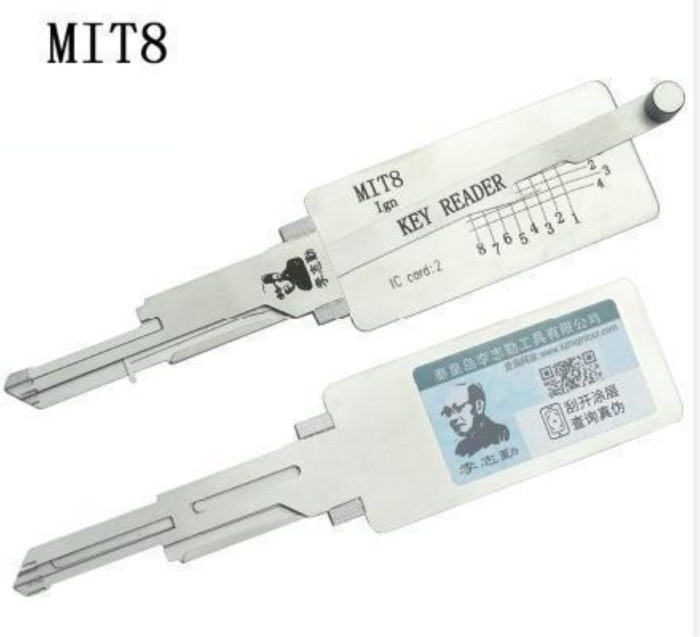 MOQ 20pcs Aftermarket ODM(Customize) High quality  2 in 1 tools，MIT8 Ign key reader locksmith tools used for Mitsubishi motorcycle