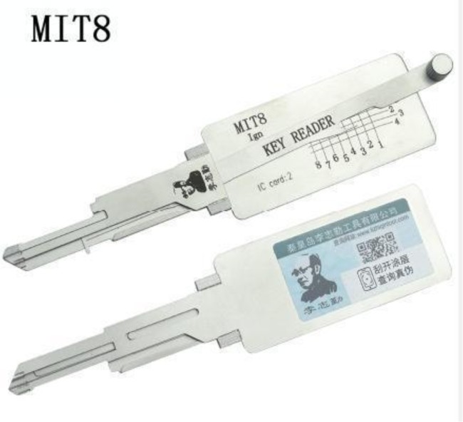 MOQ 20pcs Aftermarket ODM(Customize) High quality 2 in 1 tools,MIT8 Ign key reader locksmith tools used for Mitsubishi motorcycle