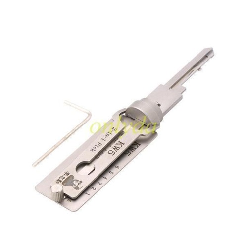 MOQ 20pcs Aftermarket ODM(Customize) High quality  2 in 1 tools，KW5   2 in 1 decode and lockpick for KwiKset home lock