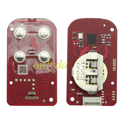 XKXH20EN Xhorse 2ndGeneration Wire Remote Key Separate 4 Buttons Black