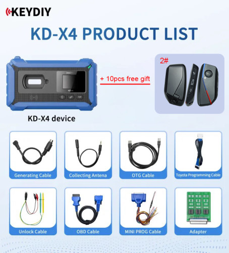 Free 10pcs  KD FGB57 Remote +Keydiy KD-X4 set , the KDX4 Professional Universal Key Programmer,  supports detection, generating,copy, programming, matching... Locksmith professional essential equiment KD-X4