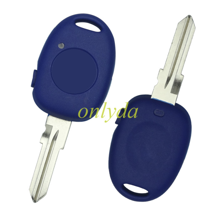 For Fiat  1 button remote  key blank with badge (blue color)