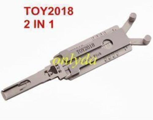 MOQ 20pcs Aftermarket ODM(Customize) High quality  2 in 1 tools，TOY2018   2 in 1 decode and lock pick for Toyota