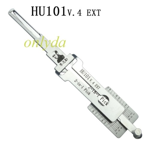 HU101(10) V.3 HU101-focus MOQ 20pcs Aftermarket ODM(Customize) High quality  2 in 1 tools， 3-IN-1 Lock pick, for ignition lock, door lock, and decoder, genuine ! used for Ford Focus，Land Rover Series，Volvo S40 XC60 V40