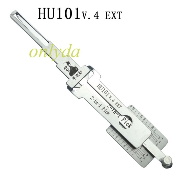 HU101(10) V.3 HU101-focus MOQ 20pcs Aftermarket ODM(Customize) High quality  2 in 1 tools， 3-IN-1 Lock pick, for ignition lock, door lock, and decoder, genuine ! used for Ford Focus，Land Rover Series，Volvo S40 XC60 V40