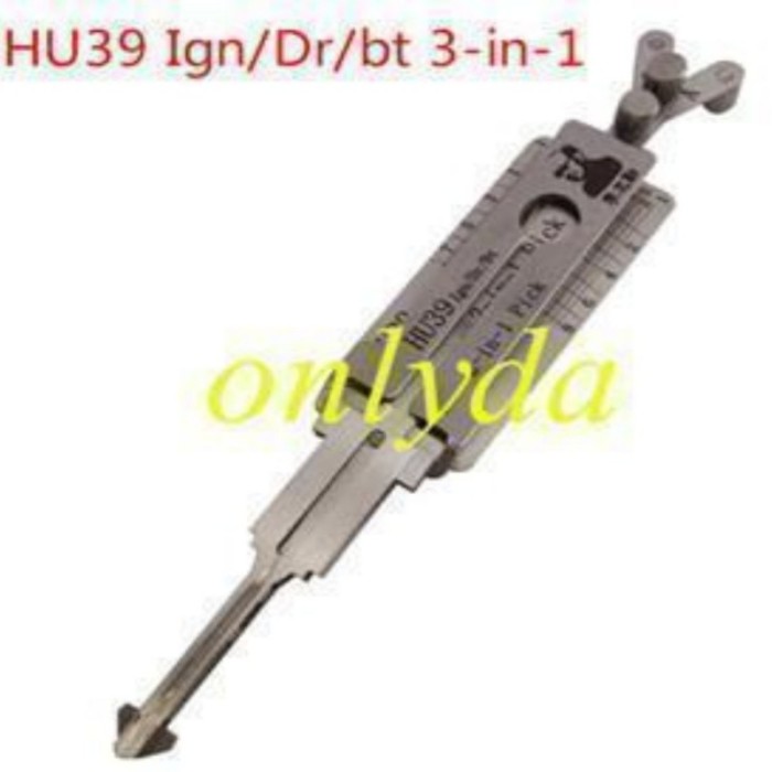 MOQ 20pcs Aftermarket ODM(Customize) High quality  2 in 1 tools，HU39(Ign/Dr/Bt） 2 In 1  lock pick and decoder     used for Benz 4 track