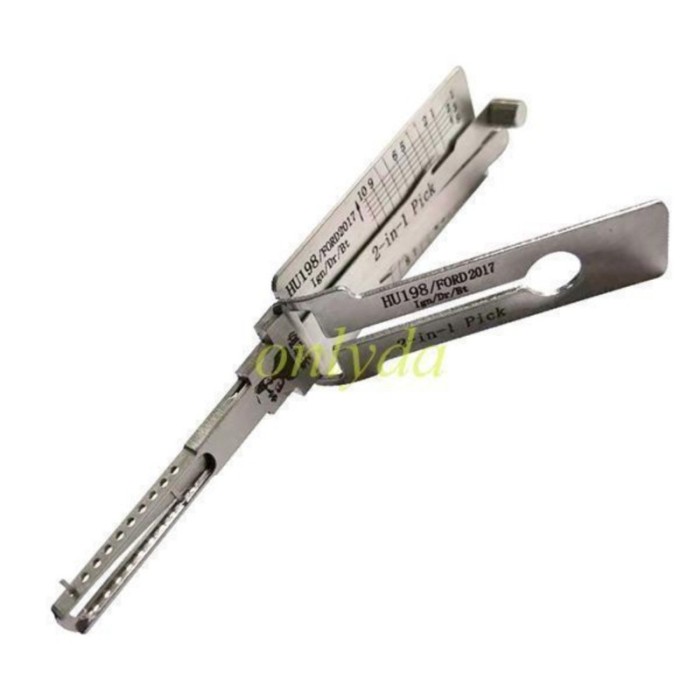 MOQ 20pcs Aftermarket ODM(Customize) High quality  2 in 1 tools，HU198/Ford 2017 3 in 1 decode and lockpick