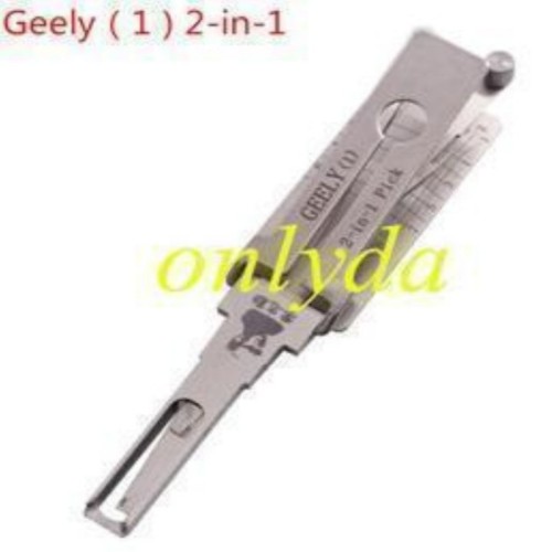MOQ 20pcs Aftermarket ODM(Customize) High quality  2 in 1 tools， Geely 2 In 1  lock pick and decoder     genuine ! Used for Geely