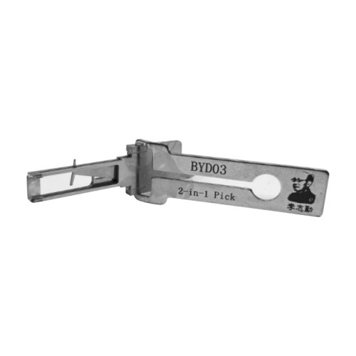 MOQ 20pcs Aftermarket ODM(Customize) High quality  2 in 1 tools，BYD03   2 in 1 decode and lockpick For BYD