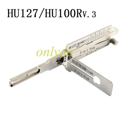 MOQ 20pcs Aftermarket ODM(Customize) High quality  2 in 1 tools，HU127T/HU100R V.3 EXT Lock pick and decoder together 2 in 1  used for New BMW