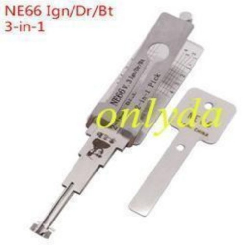 MOQ 20pcs Aftermarket ODM(Customize) High quality  2 in 1 tools，NE66-Volvo 3-IN-1 Lock pick, for ignition lock, door lock, and decoder,    used for Volvo, S80