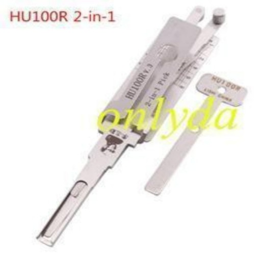 HU100R- 2010 New BMW MOQ 20pcs Aftermarket ODM(Customize) High quality  2 in 1 tools，2-IN-1 Lock pick, for ignition lock, door lock, and decoder,   used for 2010 New BMW
