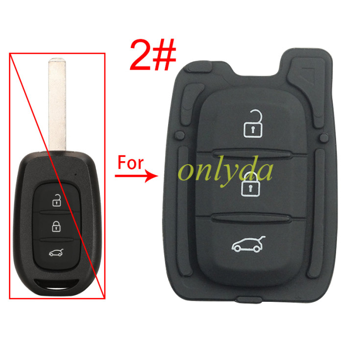For Renault 2/3 button blank pad , pls choose button